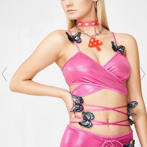 Dolls Kill Fairytale Meadow Butterfly Top